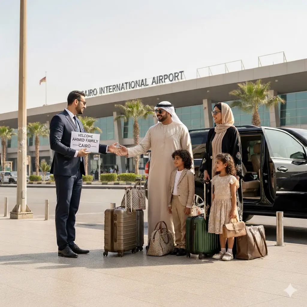 استقبال مطار القاهرة بسيارة خاصة