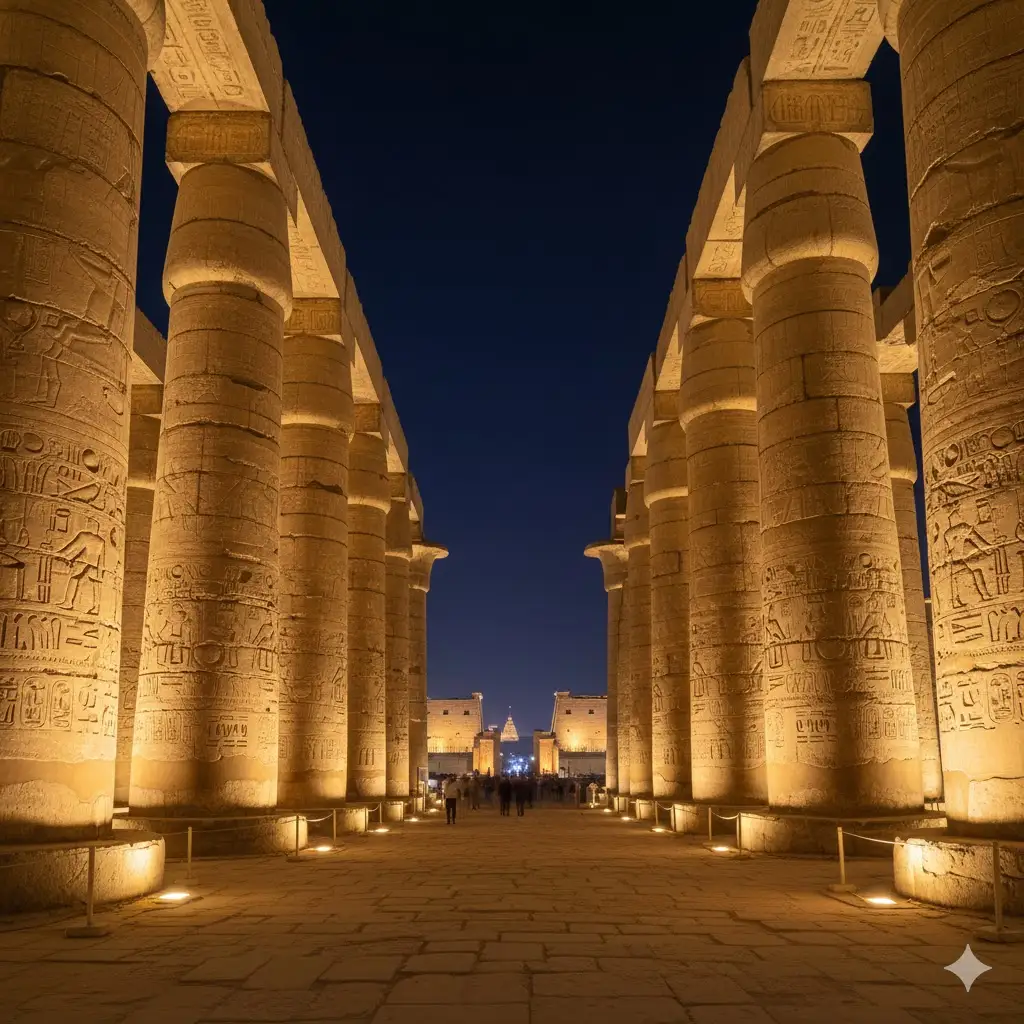 معبد الكرنك في الأقصر أكبر متحف مفتوح في العالم وأهم مدن السياحة التاريخية في مصر